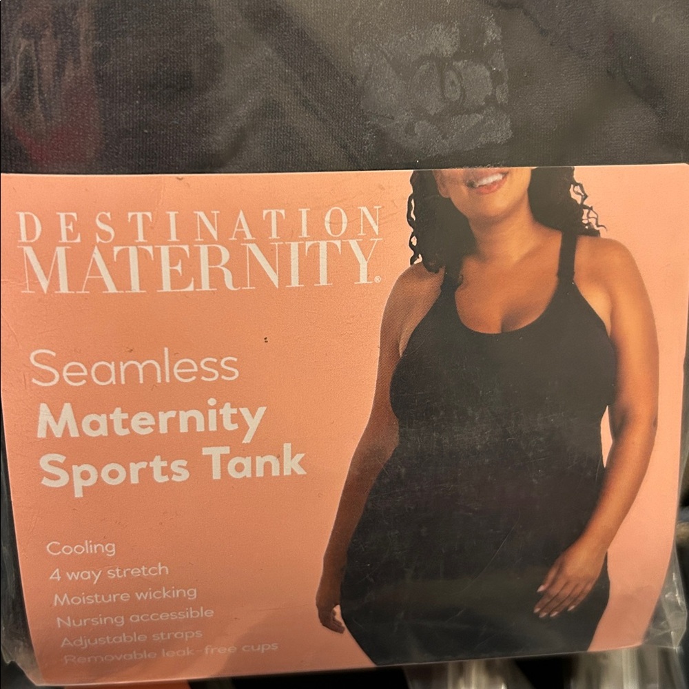 Destination Maternity Seamless Black Tank